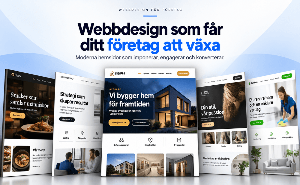 Webbdesign & Webbdesign för företag